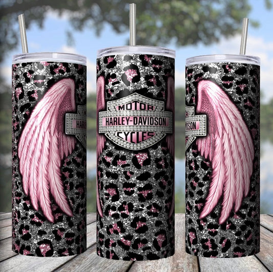 Wings pink cheetah